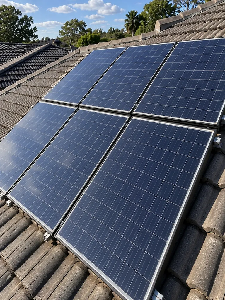 Solar array — Noble Park after cleaning by Cleanwave